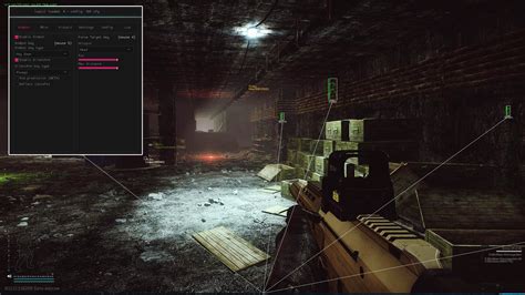 Key Features Enemy ESP, Enemy info (distanceweapon), Accurate Silent aim, Aim bones customizable, FOV customizable, Aim prediction level, Items ESP with color filters, containers esp,infinite st. . Tarkov wall hacks